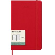 Щотижневик Moleskine, 13 х 21 см 2026 середній / Червоний