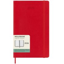 Щотижневик Moleskine, 13 х 21 см 2026 середній / Червоний М’який