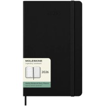 Щотижневик Moleskine, 13 х 21 см 2026 середній / Чорний