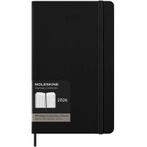 Щотижневик Moleskine, 19 х 25 см 2026 PRO Вертикальний середній / Чорний