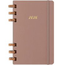 Щотижневик Moleskine, 13 х 21 см 2026 Spiral середній / Мигдальний
