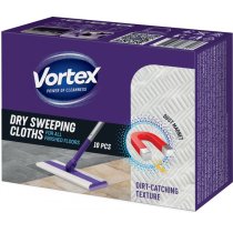 VORTEX Хозяйственные сухие салфетки для подметания пола 10 шт (24шт/ящ)