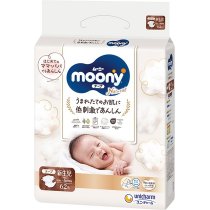 Підгузки дитячі Moony Natural NB 0-5 кг, 62 шт