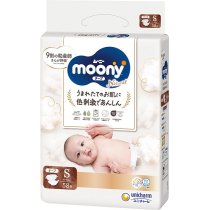 Підгузки дитячі Moony Natural S 4-8 кг, 58 шт