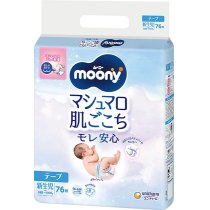 Подгузники детские Moony NB 0-5 кг, 76 шт. (4903111137800)