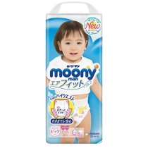 Підгузки-трусики Moony для дівчаток XL 12-22 кг, 38 шт.