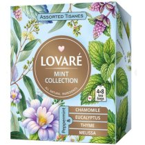 Коллекция травяного пакетированного чая Lovare Tisanes Mint Collection Ассорти 4 вида по 8 шт.