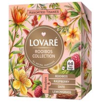 Коллекция травяного пакетированного чая Lovare Tisanes Rooibos Collection 4 вида по 8 пакетиков