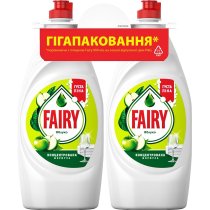 FAIRY Засіб для миття посуду Зелене яблуко 2x900мл