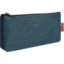 Пенал м'який, на 1 відділення, 20*9*4см, темно-синій