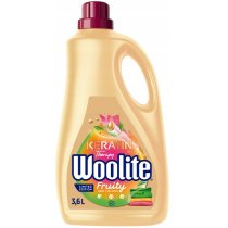 Woolite Средство для стирки жидкое 3,6л Fruity с усиленным ароматом. для цветных тканей с кератином