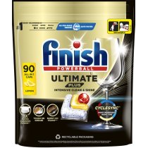 Засіб для миття посуду в посудомийній машині FINISH 90 таб.  Ultimate Plus All in 1 з ароматом Лимон