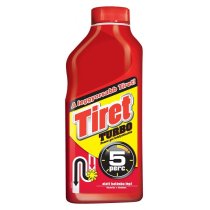 Засіб для усунення засмічень в каналізаційних трубах Tiret Turbo 500 мл