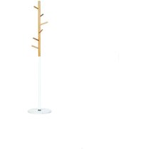 Вешалка для одежды напольная Осина (VKY-6009W) белая, бук