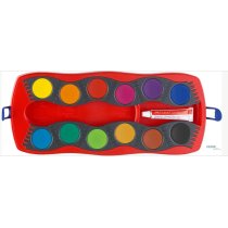 Фарби 12 кольорів сухі акварельні CONNECTOR