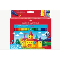 Фломастеры Faber-Castell 24цв. FELT TIP JUMBO Super Washable в картоне