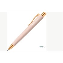 Ручка шариковая Faber-Castell POLY BALL XB автоматическая Urban Sky Blue, корпус светло-розовый