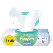 Дитячі вологі серветки Pampers Harmonie Aqua, 48 шт