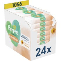 Дитячі вологі серветки Pampers Harmonie Protect&Care з календулою, 1056 шт
