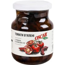Томаты вяленые Oscar с травами в оливковом масле, 230 г стекло