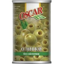 Оливки Oscar без косточки, 280 г ж/б ключ