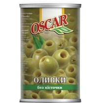 Оливки Oscar без косточки, 300 г ж/б ключ