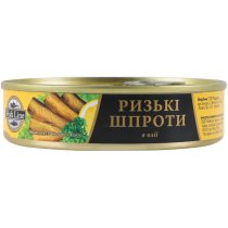 Ризькі шпроти Fish Line в олії по 160г ж/б з євро-ключем
