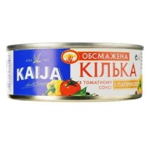 Кілька Kaija обсмажена в томатному соусі з паприкою, 240 г ж/б ключ