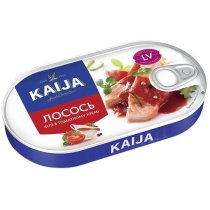 Лосось Kaija філе в томатному кремі, 170г ж/б ключ