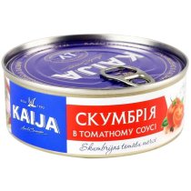 Скумбрія Kaija  в томатному соусі, 240г ж/б ключ