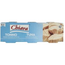 Тунець Сhiara в оливковій олії, 240 г (3*80) ж/б ключ