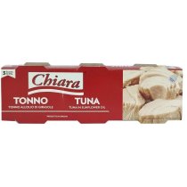 Тунець Сhiara в соняшниковій олії, 240 г (3*80) ж/б ключ