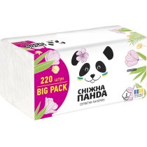 Паперові серветки Сніжна панда 2шари 220шт п/е