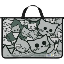 Портфель пластиковий, А4+, на блискавці