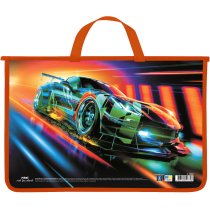 Портфель пластиковий, А4+, на блискавці