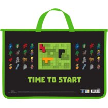 Портфель пластиковий, А4+, на блискавці