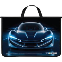 Портфель пластиковий, А4+, на блискавці