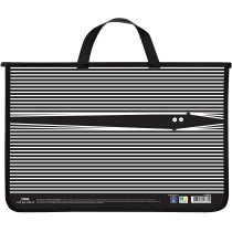 Портфель пластиковий, А4+, на блискавці