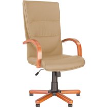 Крісло CREDO EXTRA P ECO-07 1.043, гум.ролики, екошкіра, світло-бежеве