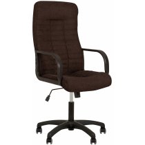 Крісло DIRECTOR TILT PL62 P SORO-95, гум.ролики, тканина, темно-коричневе