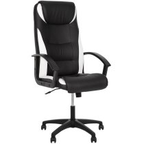 Крісло TOKYO (TILT) P ECO-30/ECO-50, гум.ролики, екошкіра, чорно-біле