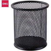 Підставка для ручок Deli кругла металева чорна