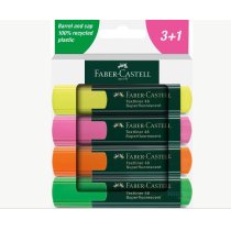 Набор маркеров Faber-Castell Textliner Superfluorescent, 4 цвета