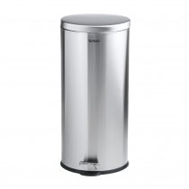 Мусорное ведро с педалью Rixo Solido, 30 л. нержавеющая сталь