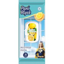 Салфетки хозяйские Pani Blysk влажные для стекла с клапаном, 36 шт.