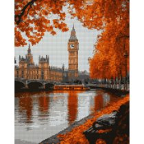 Алмазна мозаїка SANTI "Осінній Лондон", 40*50см на підрамнику