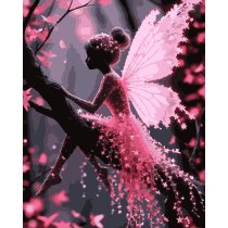 Картина по номерам SANTI "Милая фея", 40*50см, LED подсветка