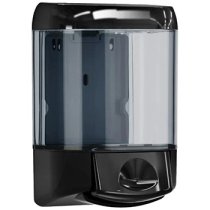 Дозатор рідкого мила 0.55 л, чорний/прозорий, пластик