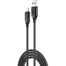 Кабель XO NB235 Zebra Series Braided USB-A to Type-C - 1m (Black)