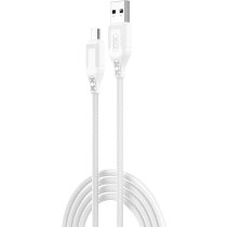 Кабель XO NB235 Zebra Series Braided USB-A to Micro - 1m White